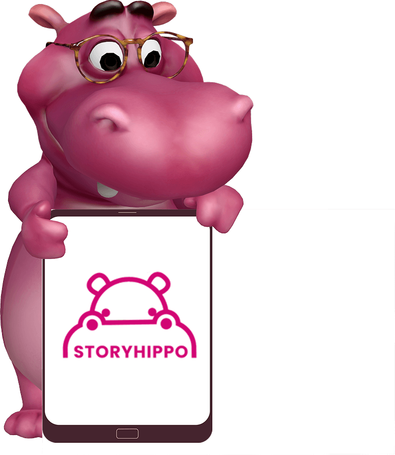 Hippo with a phone Illustration